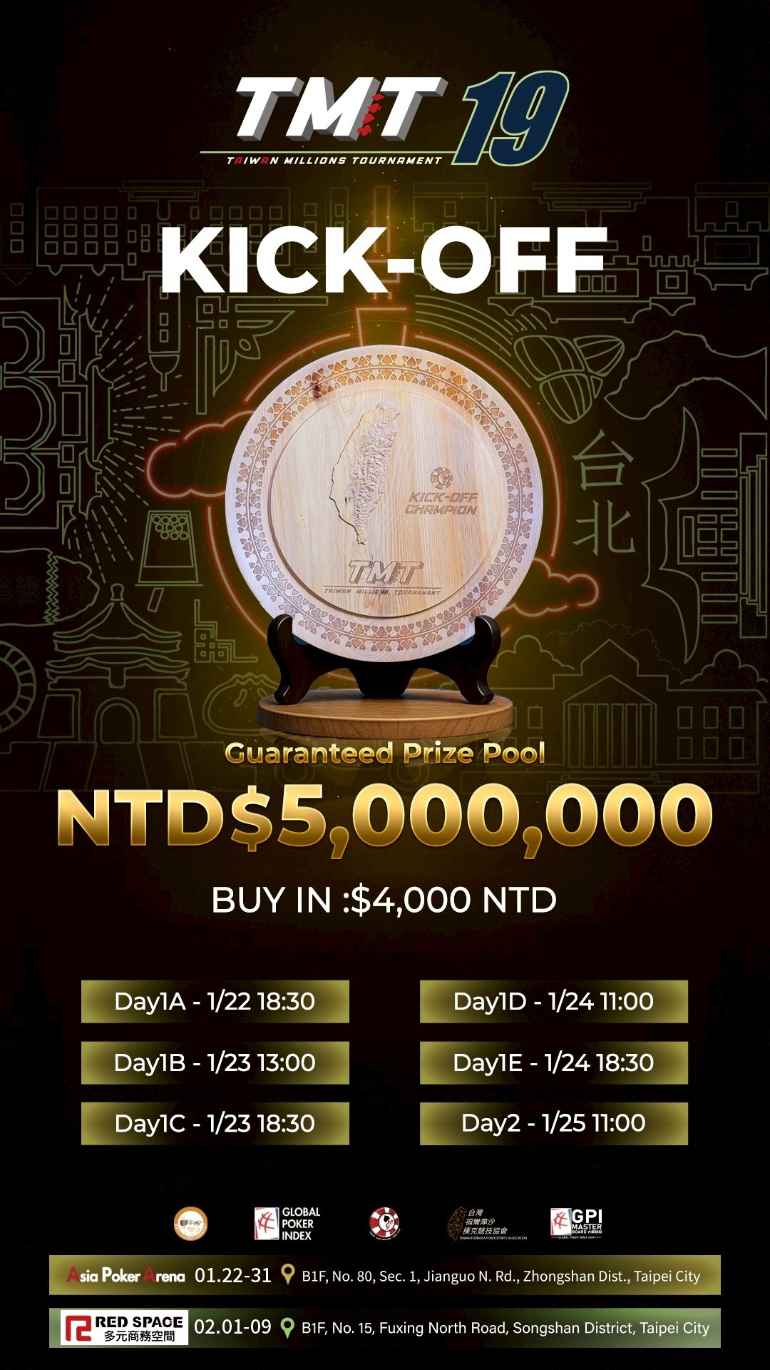 TMT19 Main Event USD 1,000,000